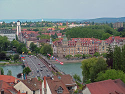 Rheinbrcke in Konstanz (vom Mnsterturm)