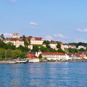 Blick auf Meersburg auf die Promenade