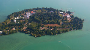 Luftbild der Insel Mainau